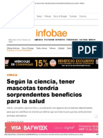 Según la ciencia, tener mascotas tendría sorprendentes beneficios para la salud - Infobae