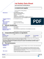 Material Safety Data Sheet: Identification of The Material and Supplier 1