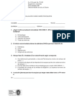 Evaluación curso inspector equipos protección caídas