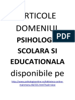 Articole Domeniul - Psihologie Scolara si Educationala. www.psihologiaonline.ro.pdf