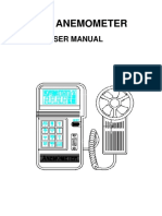 Flow Anemometer: User Manual