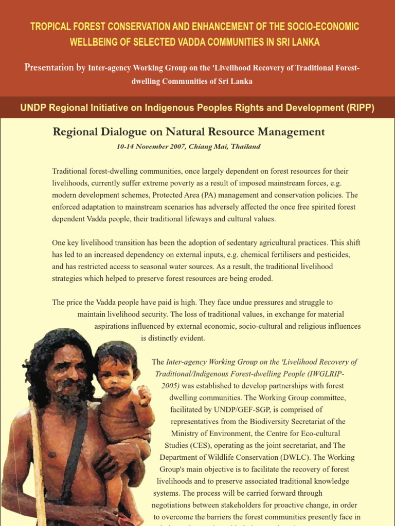 Reviving Vadda Livelihoods in Sri Lanka | PDF | Traditional Knowledge ...