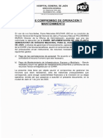 Acta de Compromiso de Operacion y Mantenimiento