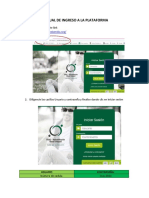 Manual de Ingreso A La Plataforma PDF