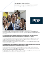 Guaidó Promueve Organismo para PDF