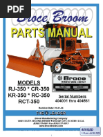 350 Series Broce Broom Parts Catalog 404001-404561 PDF