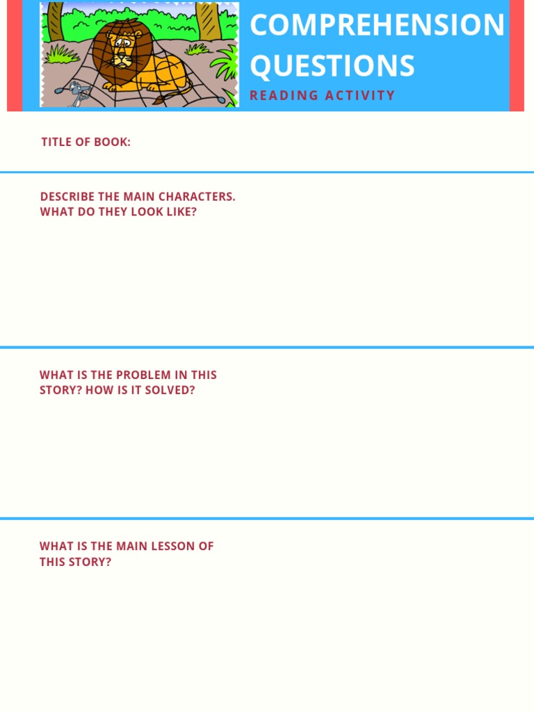 Comprehension Questions PDF