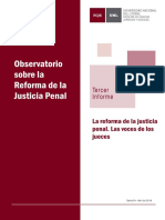 UNL - FCJS - Observatorio Reforma Justicia Penal - Tercer informe - Abril 2016