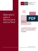 UNL - FCJS - Observatorio Reforma Justicia Penal - Segundo informe - Octubre 2015