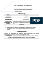 Manual de Funciones Del Area Financiera