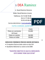 Transporte mercancías Soriana Querétaro $5K