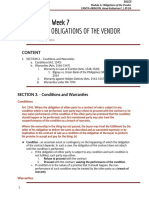 LAW ON SALES - Obligations of the Vendor - Notes.docx