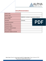 Observations or Demonstrations PDF