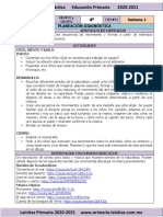 Plan Diagnóstico - 4to Grado Artes (2020-2021)