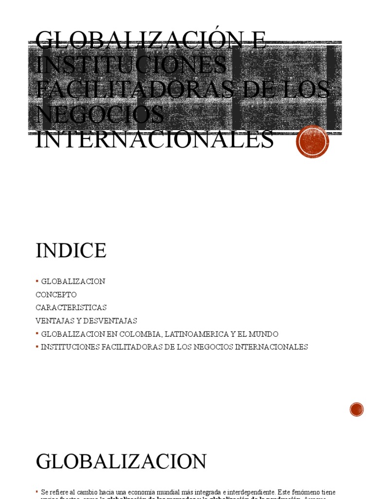 Diapositivas Globalizacion Descargar Gratis Pdf Globalización