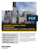 Equipment Upgrade, Power Enhancement: Pan American Energy SL Sucursal Argentina