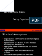 The Structural Frame Getting Organized