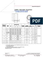 Branch Saddles / Butt Outlet / Round Base: Produced To ASTM D2513 & D3261 and AWWA C901-02 & C906-99