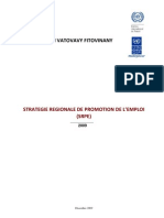 Stratégie Régionale de Promotion de L'emploi - Région Vatovavy Fitovinany - 2009