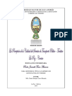 Análisis de la calidad del servicio de transporte turístico entre La Paz y Coroico