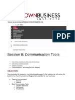 Session 8: Communication Tools: Skip To Main Content