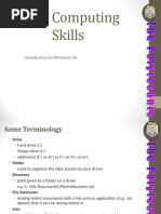 Basic Computing Skills: Introduction To Windows OS