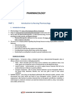 Pharmacology: Introduction To Nursing Pharmacology