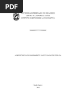 A IMPORTÂNCIA DO SANEAMENTO BÁSICO NA SAÚDE PÚBLICA