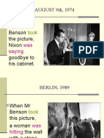 When MR Benson The Picture, Nixon Goodbye To His Cabinet.: AUGUST 9th, 1974