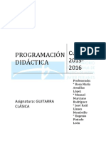 Programacion Guitarra 15 16 PDF