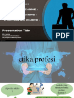 OPTIMASI ETIKA PROFESI