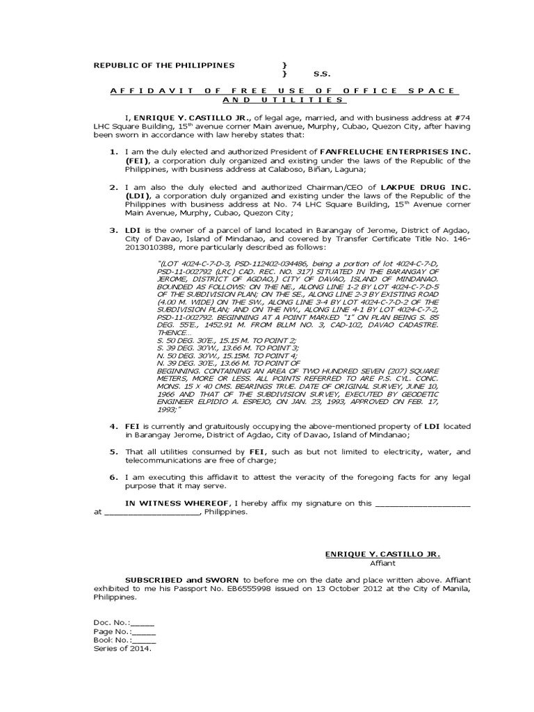 Free Use Of Property