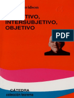 Davidson Subjetivo Intersubjetivo Objetivo PDF