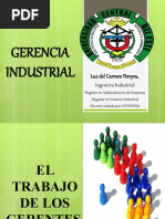 Gerencia Industrial (Conceptos Relevates Sobre Los Gerente) UCE