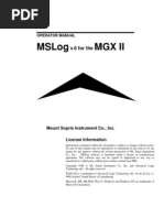 Mslog MGX Ii: V.6 For The