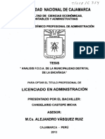 Universidad Nacional de Cajamarca: Licenciado en Administración