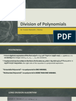 Division of Polynomials: Sir. Francis Kenneth L. Berina