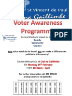 Poster for Voter Education Programme