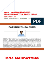 MANDATONG BATAS SA FILIPINO PPPT