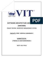Software Architecture and Design (SWE2004) : Faculty: Prof. Senthil Kumaran U