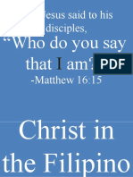 And Jesus Said To His Disciples,: "Who Do You Say That Am?"