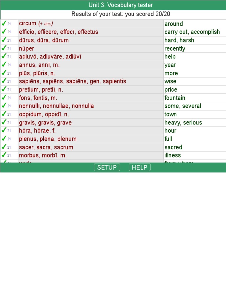 Clc unit 3 vocabulary tester pdf