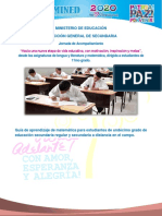 Guía de Aprendizaje Matematica11mo Grado 2020