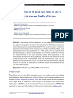 Implementation of RF Band-Pass Filter On UMTS