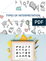 Types of Interpretation
