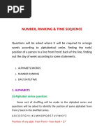 Number, Ranking & Time Sequence: 1. Alphabets