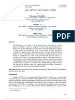 The Coronomics and World Economy: Impacts On Pakistan