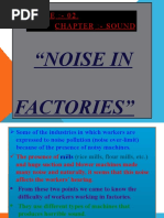 "Noise in Factories": P H A S E: - 0 2 - Chapter:-Sound