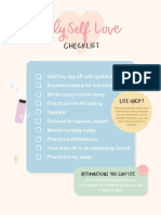 Daily Self Love Checklist PDF