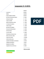 Presupuesto para Actividad de Iglesia Rio de Vida Purulha 31-12-2019 PDF